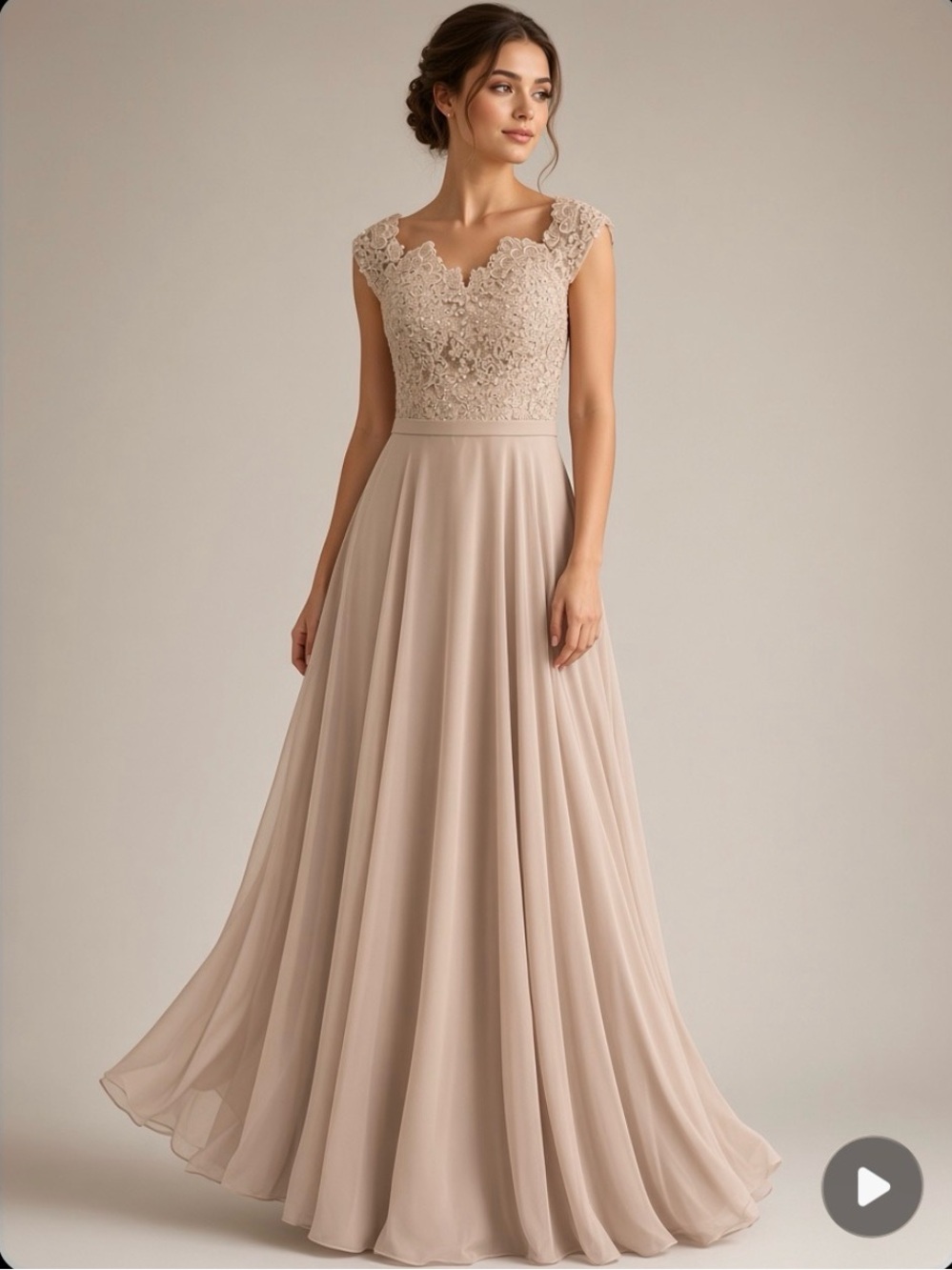 a:glow Blush Lace-Up Embroidered Maxi Dress